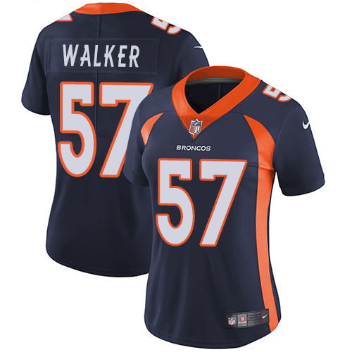 Nike Broncos #57 Demarcus Walker Blue Alternate Women's Stitched NFL Vapor Untouchable Limited Jersey - Click Image to Close